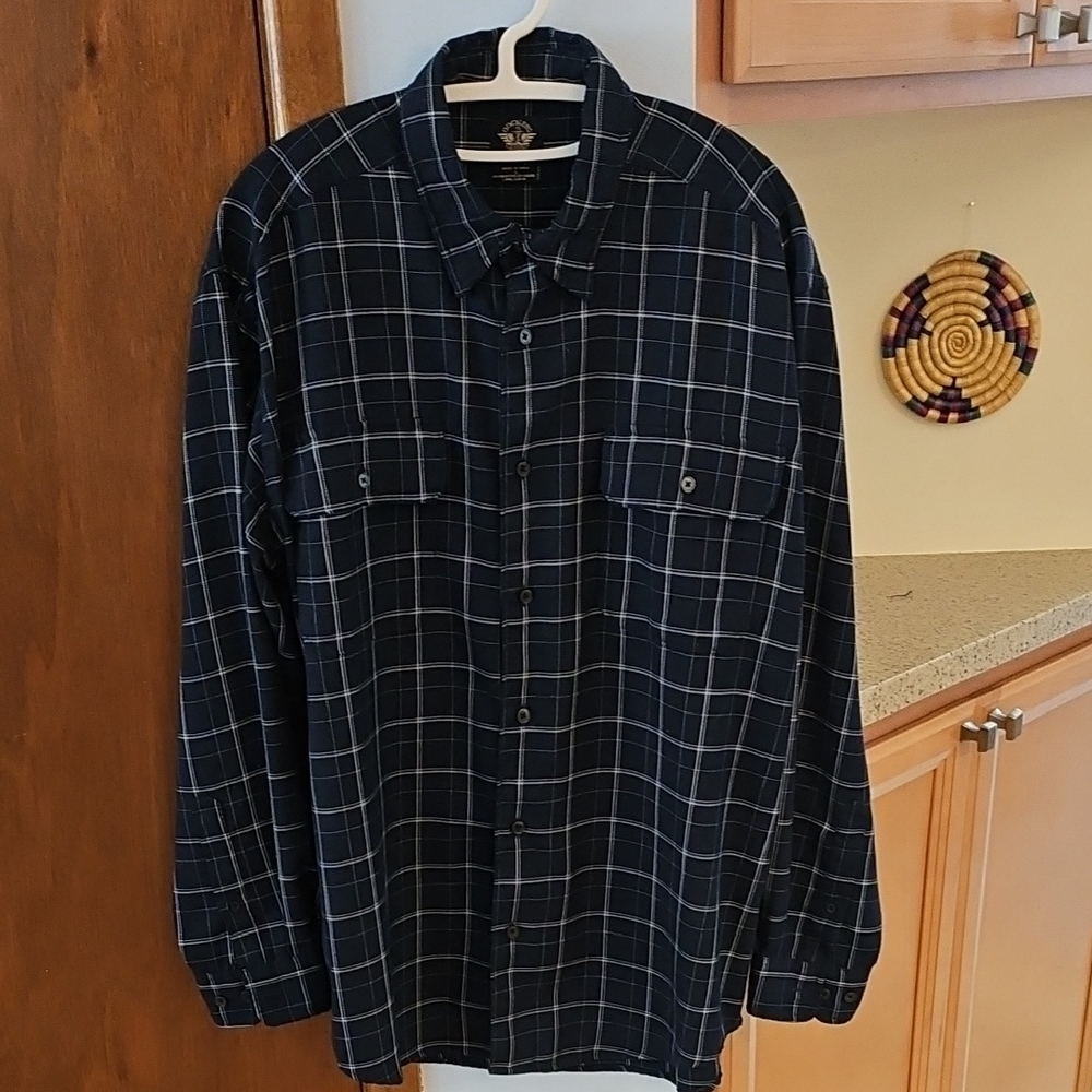 Vintage Brushed Cotton Flannel Button Down Shirt